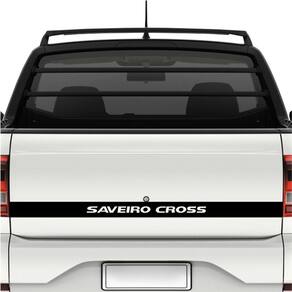 Faixa Tampa Traseira Saveiro Cross G5 - G6 Preto