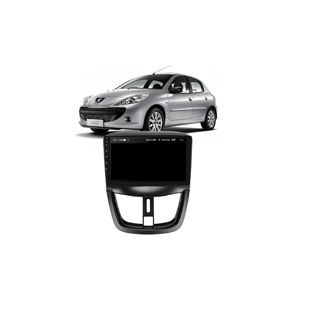Kit Multimidia Peugeot 207 de 08 / 14 Carplay AndroidAuto 9 Pol - Roadstar 908BR