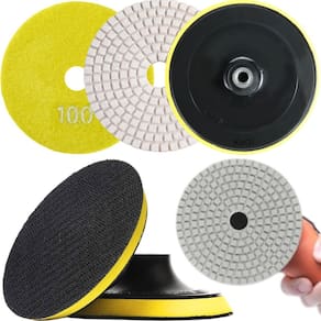 1 X Lixa 4 Pol. 100Mm Diamantada + 1 Disco Prato Suporte