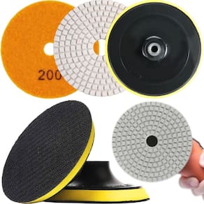 1 X Lixa 4 Pol. 100Mm Diamantada + 1 Disco Prato Suporte