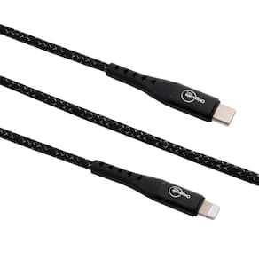 Cabo Lightning para USB-C, 1,2 metros, Linha Sampa, Originais iPlace, Preto