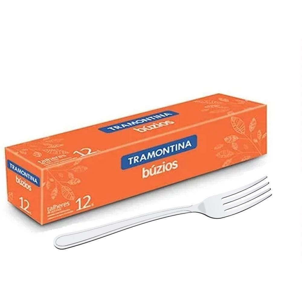 Kit 12 Garfos de Mesa Búzios Tramontina Aço Inox 23762000