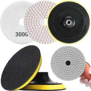 1 X Lixa 4 Pol. 100Mm Diamantada + 1 Disco Prato Suporte