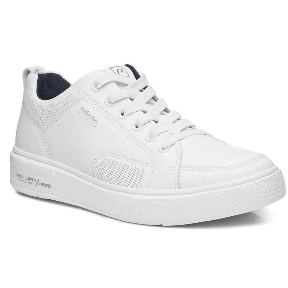 Tênis Couro Pegada Casual Masculino - Branco
