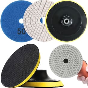 1 X Lixa 4 Pol. 100Mm Diamantada + 1 Disco Prato Suporte