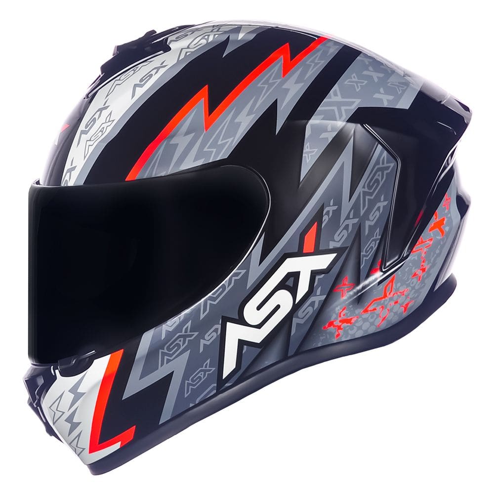 Capacete Masculino Fechado Asx Draken Thunder Preto Moto