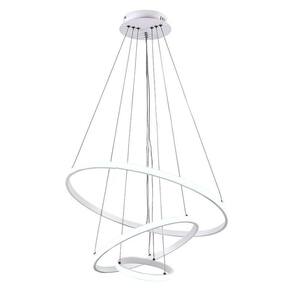 Lustre Pendente Luminaria Arco 3 Em 1 Aneis Ajustaveis Argola Decoraçao Sala Quarto Casa Iluminaçao