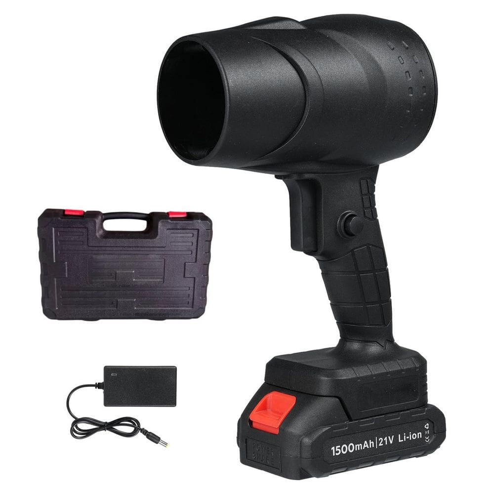Soprador Turbo Fan 130.000 RPM Maleta Bateria Recarregavel Potente Resistente Poeira Detritos Sujeira Pelo de Animal Folha Eletronico Multiuso