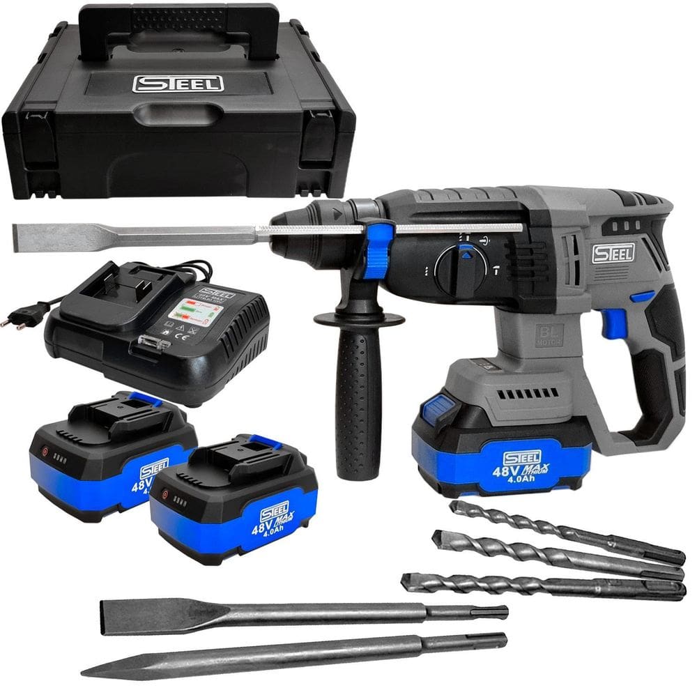 Martelete Furadeira 12V 2 Bateria 4Ah Brushless Profissional