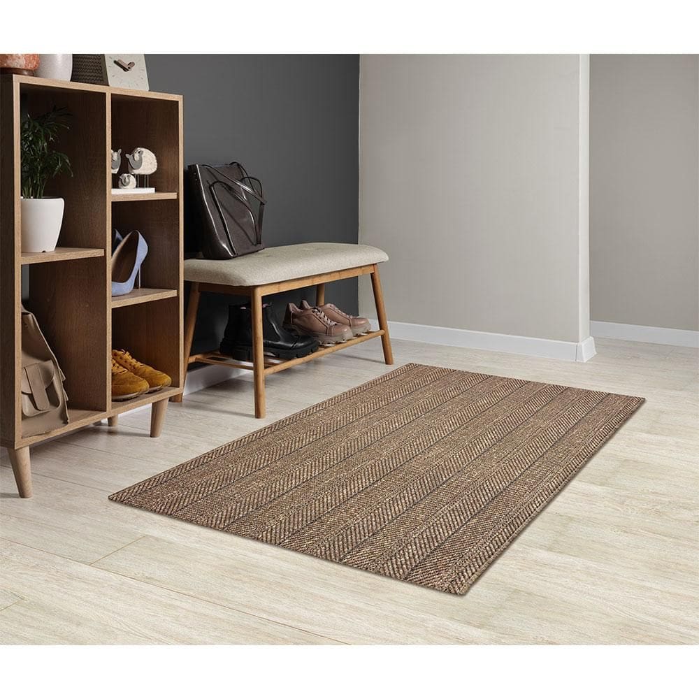 Tapete Eco Terra Madeira 95x150cm Tapetes São Carlos