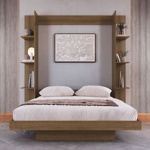Cama Casal Vancouver Articulável 8 Prateleiras Marrom - Art In Móveis