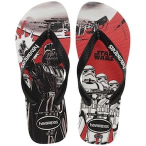 Chinelo Havaianas Star Wars Masculino - Preto e Vermelho