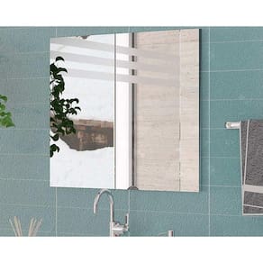 Espelheira De Banheiro Bn3638 60cm Metalizado - Tecno Mobili