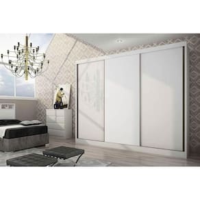 Guarda Roupa Casal 3 Portas De Correr E 8 Gavetas Natus-duna Cumaru-fendi