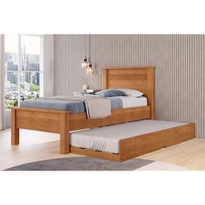 Cama Solteiro Barcelona C/ Auxiliar Cinamomo - Conquista