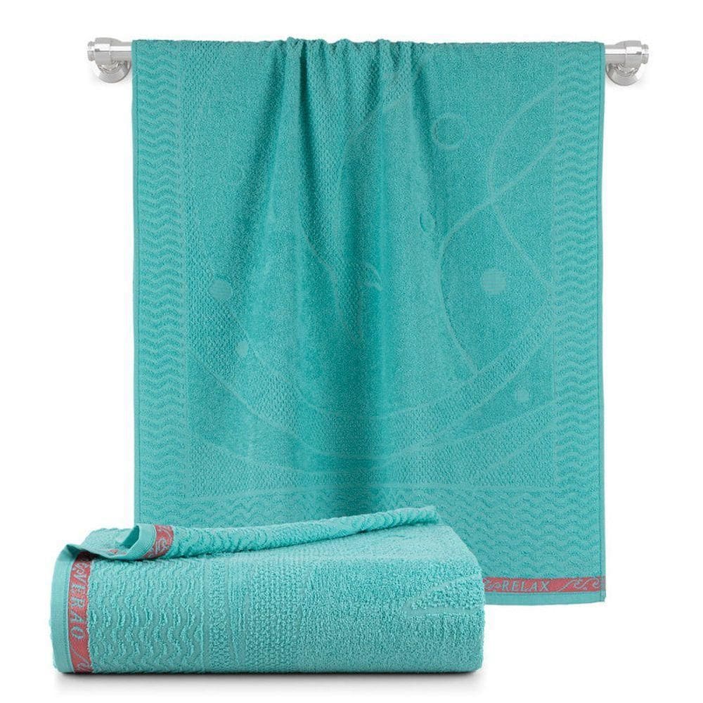 Jogo De 02 Toalhas De Banho Beach Azul