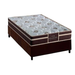 Conjunto Box Solteiro Colchão Anatômico Probel Colchão D33 Firmepedic Prodormir Advanced Tech1500 Plus Brown + Base Crc Suede Brown(78x188)