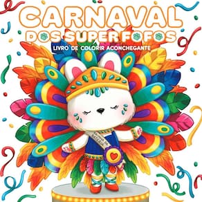Super Fofos no Carnaval: Livro de colorir aconchegante – Sucesso do TikTok (1002)