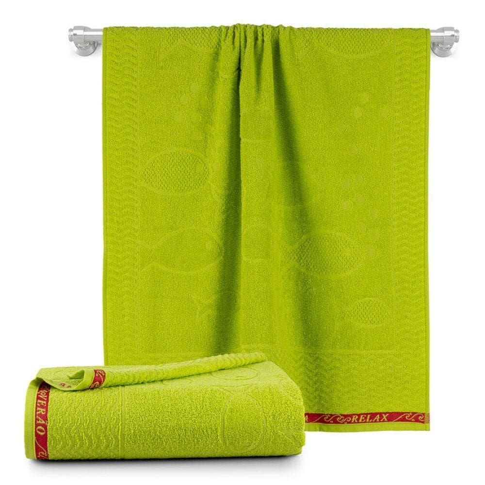 Jogo De 02 Toalhas De Banho Beach Verde