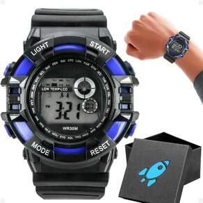 Relogio Digital Menino Criança Infantil Silicone + Caixa