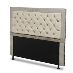 Cabeceira Casal Queen 160 cm Para Cama Box Berlim Camurça Marfim