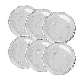 Conjunto de 6 Pratos Sobremesa de Cristal Ecológico New Butterfly 20cm - Lyor