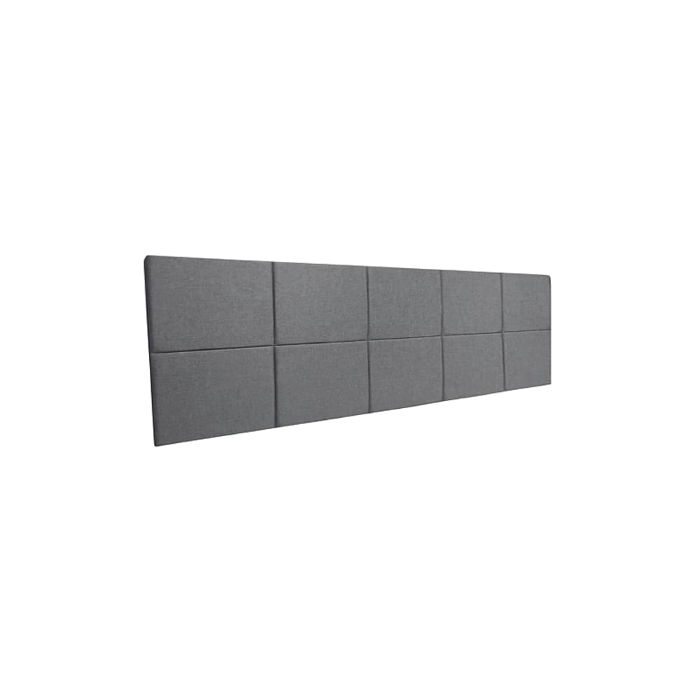 Cabeceira Estofada King 10 Blocos Não é Segredo Suede Animale Cinza 195x60