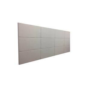 Cabeceira Estofada King 12 Blocos Não é Segredo Linho Cru Mesclado 195x90