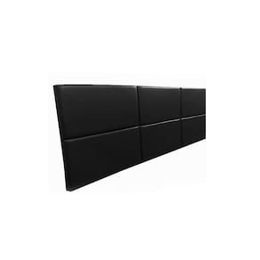 Cabeceira Estofada King 6 Blocos Não é Segredo Courvin Preto 195x60