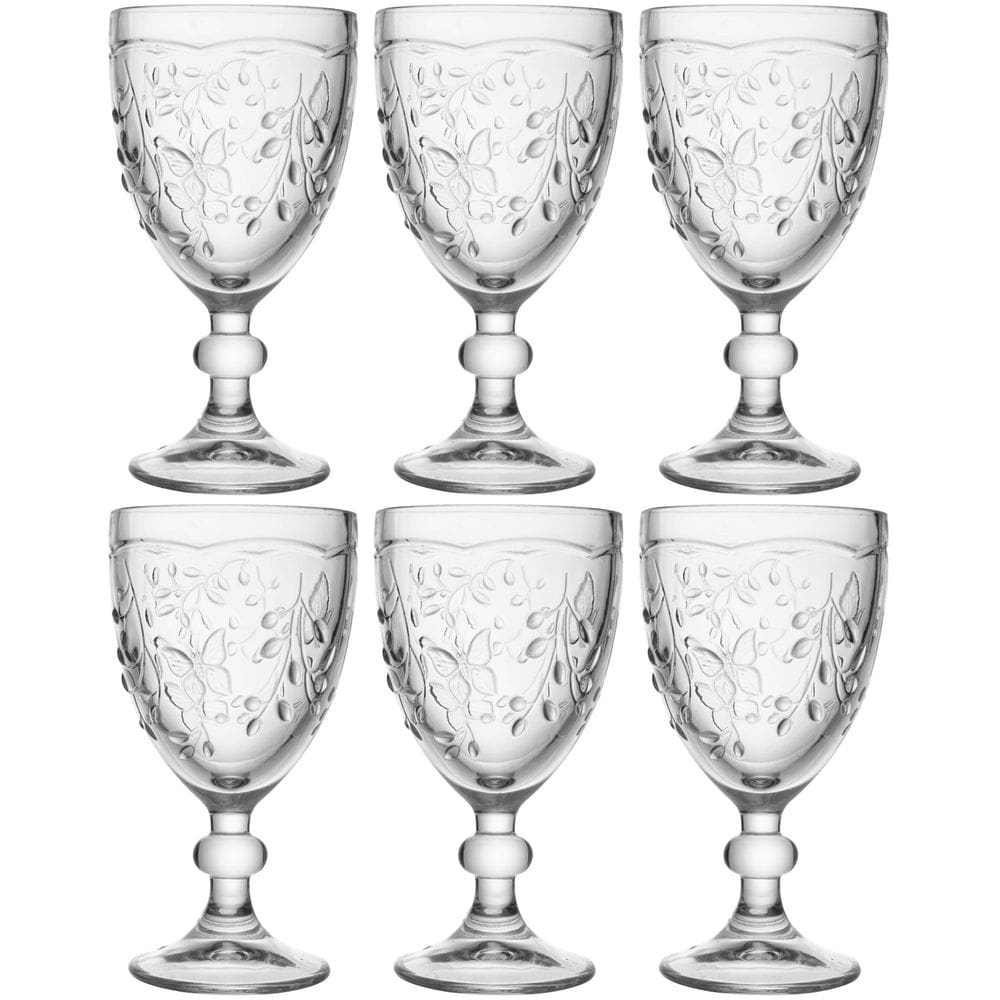 Conjunto de 6 Taças de Cristal Ecológico New Butterfly 360ml - Lyor