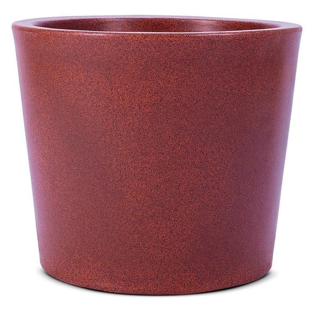 Conjunto de 15 Vasos Decorativo Reto Badi 42 Marrom Avermelhado