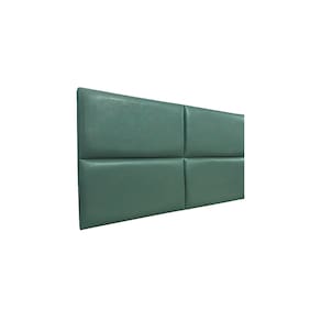 Cabeceira Estofada Queen 4 Blocos Não é Segredo Courvin Verde 160x60
