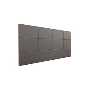Cabeceira Estofada Queen 12 Blocos Não é Segredo Veludo Austin Cinza 160x90