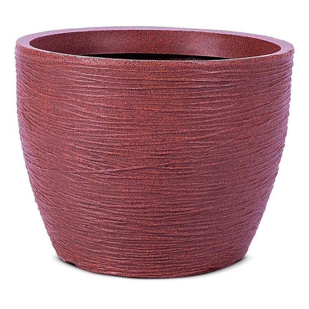 Conjunto de 20 Vasos Decorativo para Plantas Redondo Elba 27 Marrom Avermelhado
