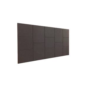 Cabeceira Estofada Queen 13 Blocos Não é Segredo Courvin Marrom Escuro 160x60