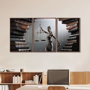 Quadro Rachaduras no Solo Decorativo com 2 Telas de Parede para Sala Quarto Escritório 60cm X 90cm Marrom