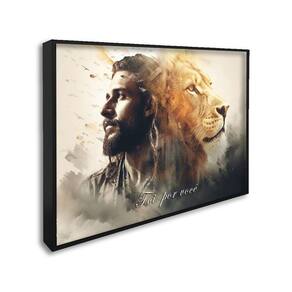 Quadro Decorativo Religioso Foi por Você Laranja com 1 Tela Cm de Parede para Escritório Banheiro Ha Preto