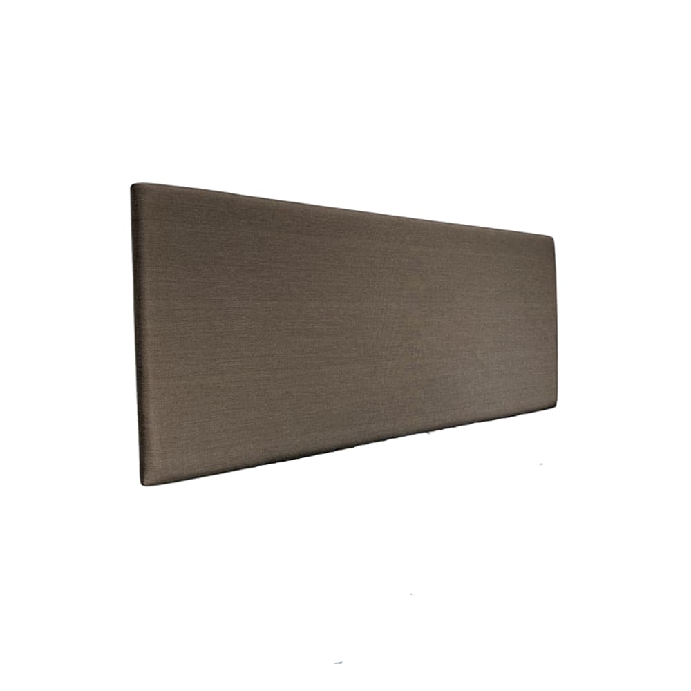 Cabeceira Estofada Queen 1 Bloco Não é Segredo Linho Marrom Claro 160x60