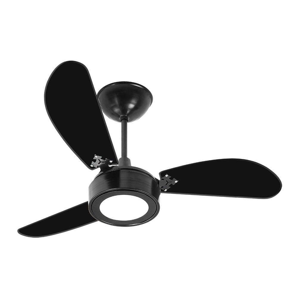 Ventilador De Teto Venti-Delta New Light Led Com 3 Pás Preto