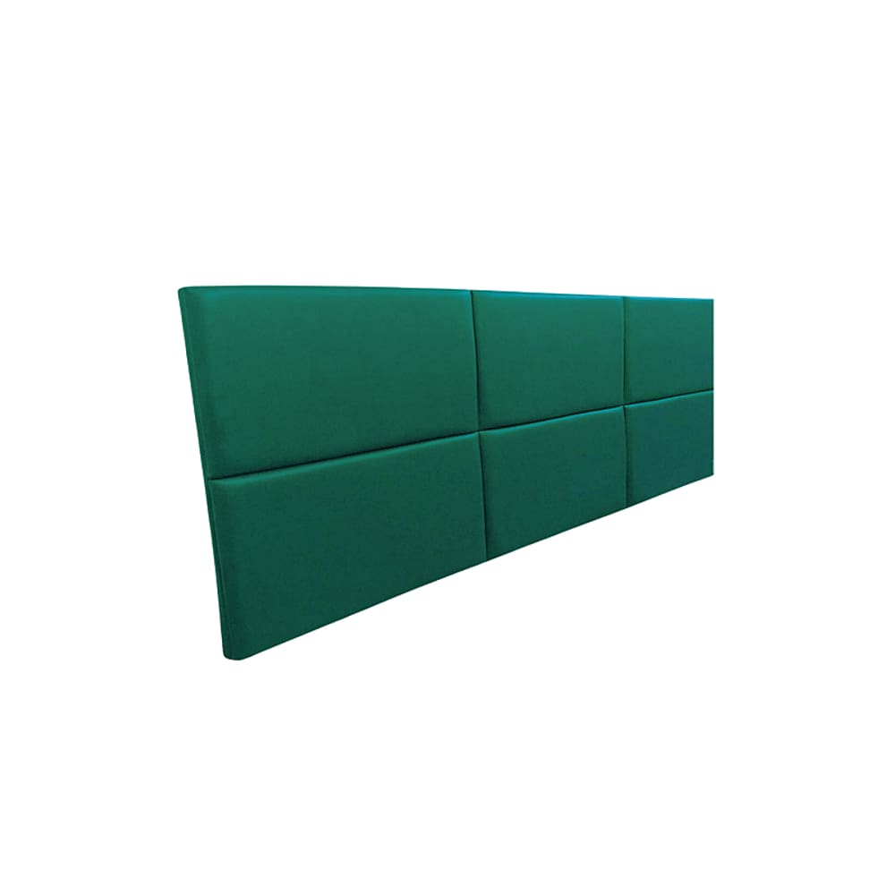 Cabeceira Estofada Queen 6 Blocos Não é Segredo Courvin Verde 160x60