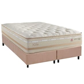 Conjunto Box King Colchão Molas Herval Maxspring Koln + Base Crc Suede Clean (193x203)