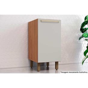 Gabinete De Cozinha Modulado Balcão Requinte Com 1 Porta Sem tampo 40cm Nature-areia - Henn