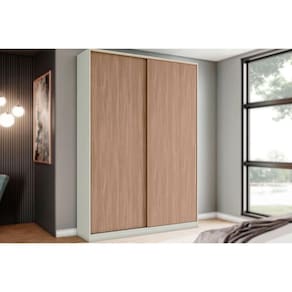 Guarda Roupa Modulado Mc10 Seletto C- 2 Portas De Correr E 3 Gavetas Areia-jequitibá