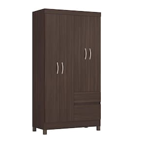 Guarda Roupa Solteiro Lótus 4 Portas E 2 Gavetas Café Touch - Demóbile Café Touch