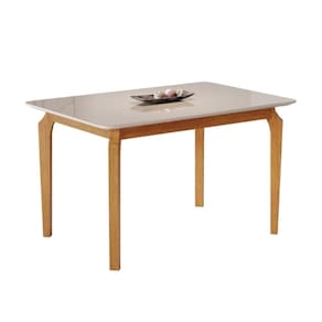Mesa De Jantar Alegra Jcm Movelaria Off White 1,20 M