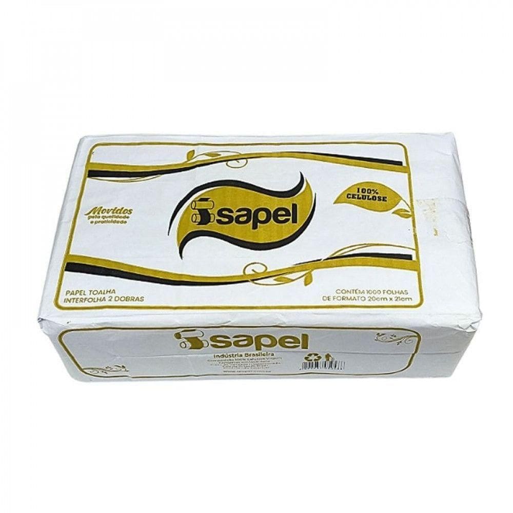 Kit Papel Toalha Interfolha Simples Celulose 5un Isapel Preto
