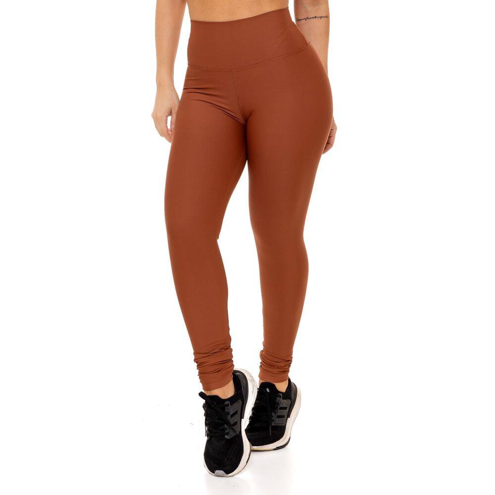 Calça Legging Básica Fitness em Poliamida