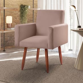 Poltrona Decorativa - Cadeira Escritório Nina Veludo - Shop das Cabeceiras