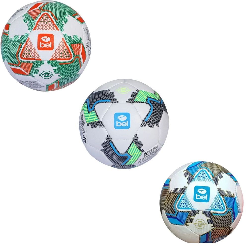 Bola de Futebol Tamanho Oficial 5 BfC 300 Treino Campo Revestimento Resistente Durável Bel