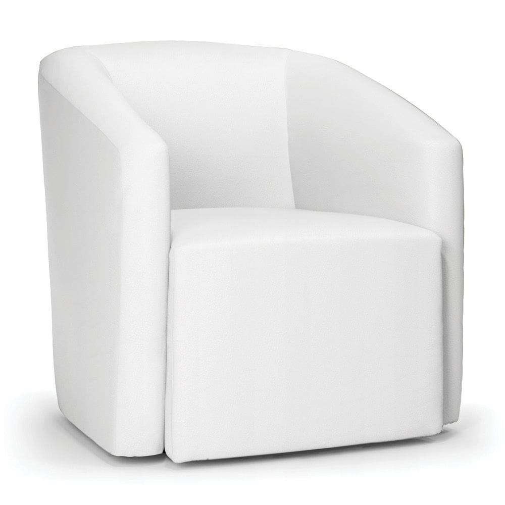 Poltrona Decorativa Orgânica Stella Max Sintético Branco D03 - D`Rossi